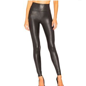 SPANX Faux Leather Leggings Black Size Medium